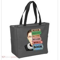 RBG Never Underestimate Ruth Bader Ginsburg Tote Bag thumb 2