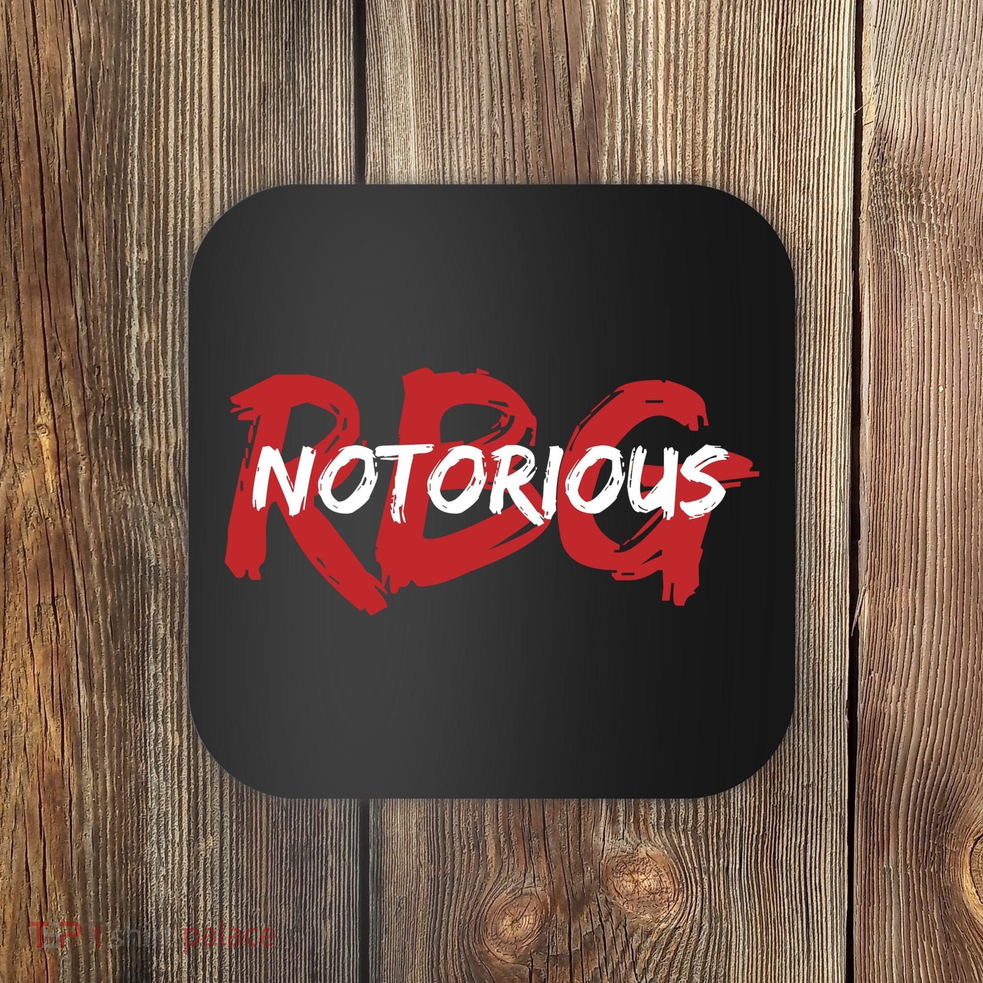 RBG Notorious Logo Ruther Bader Ginsburg  Coaster