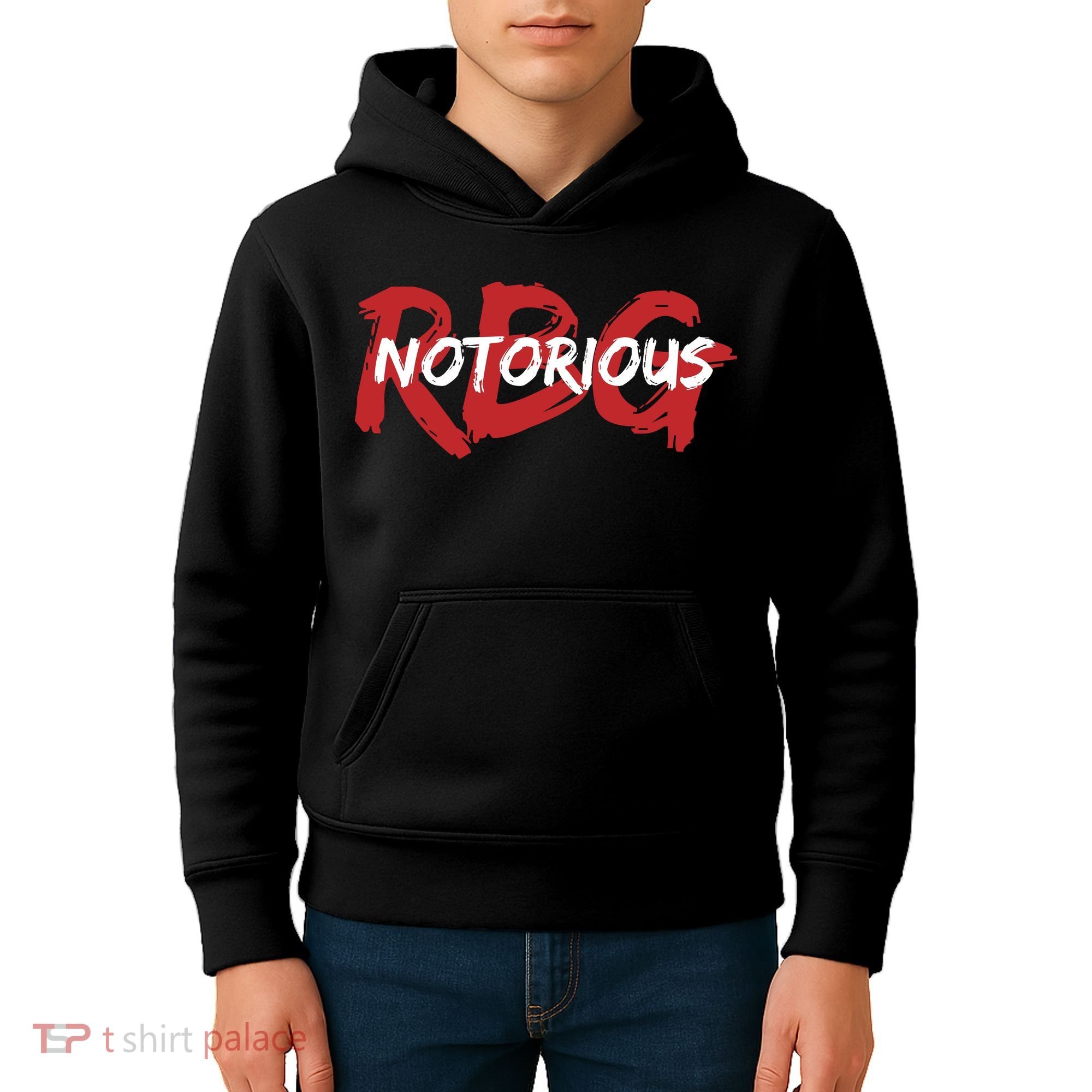 RBG Notorious Logo Ruther Bader Ginsburg  Kids Hoodie