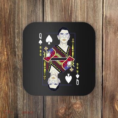 RBG Queen R.B.G. Ruther Bader Ginsburg  Coaster
