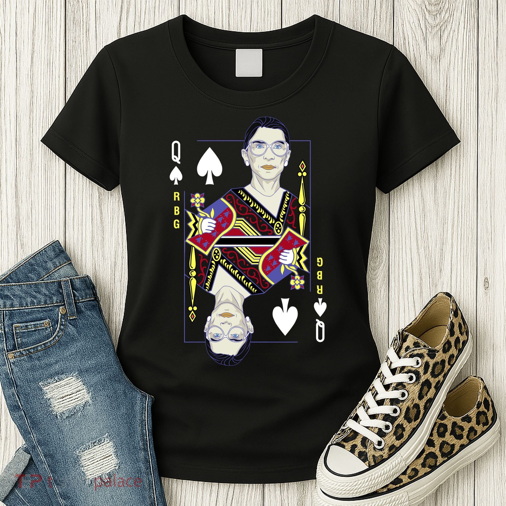 RBG Queen R.B.G. Ruther Bader Ginsburg  Women's T-Shirt