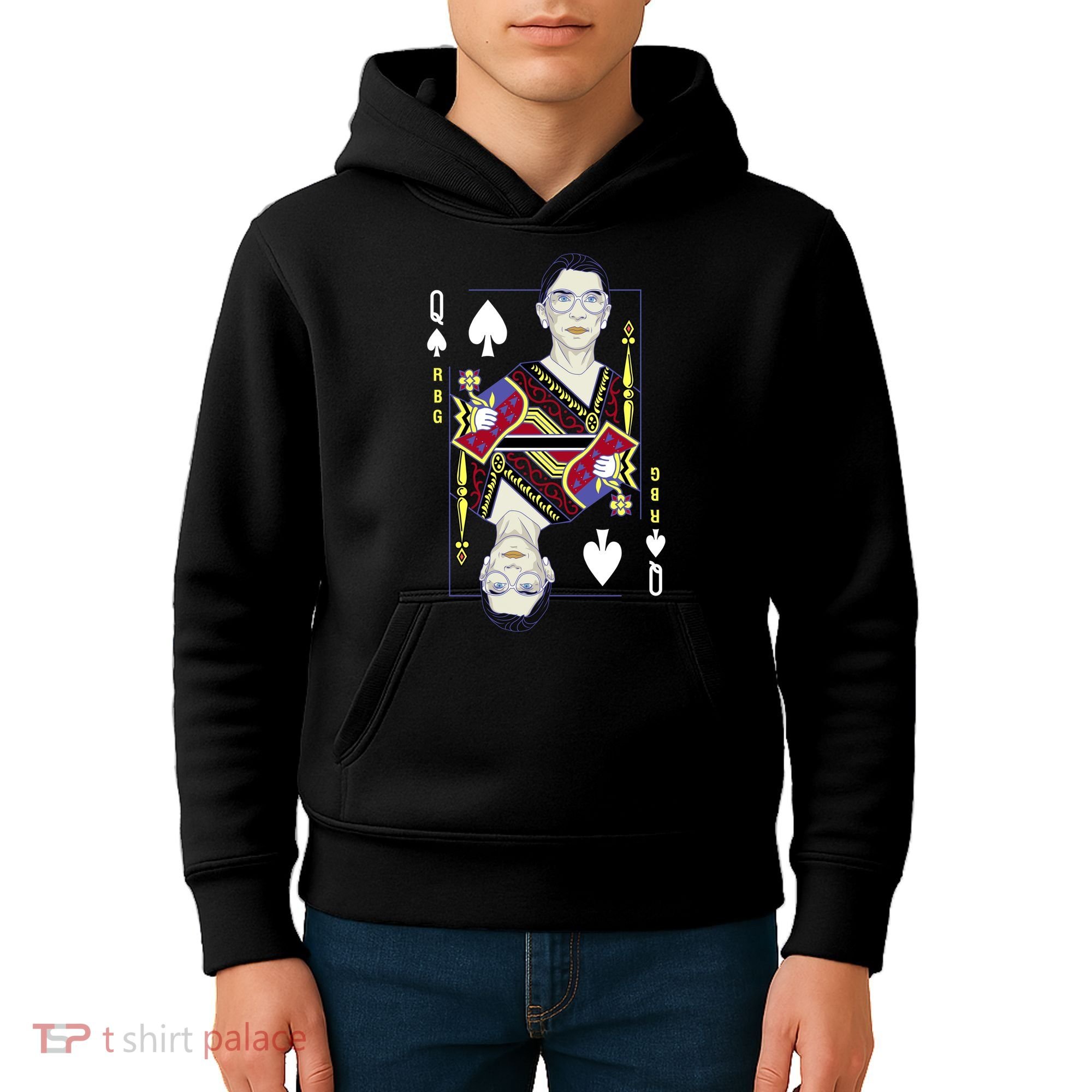 RBG Queen R.B.G. Ruther Bader Ginsburg  Kids Hoodie