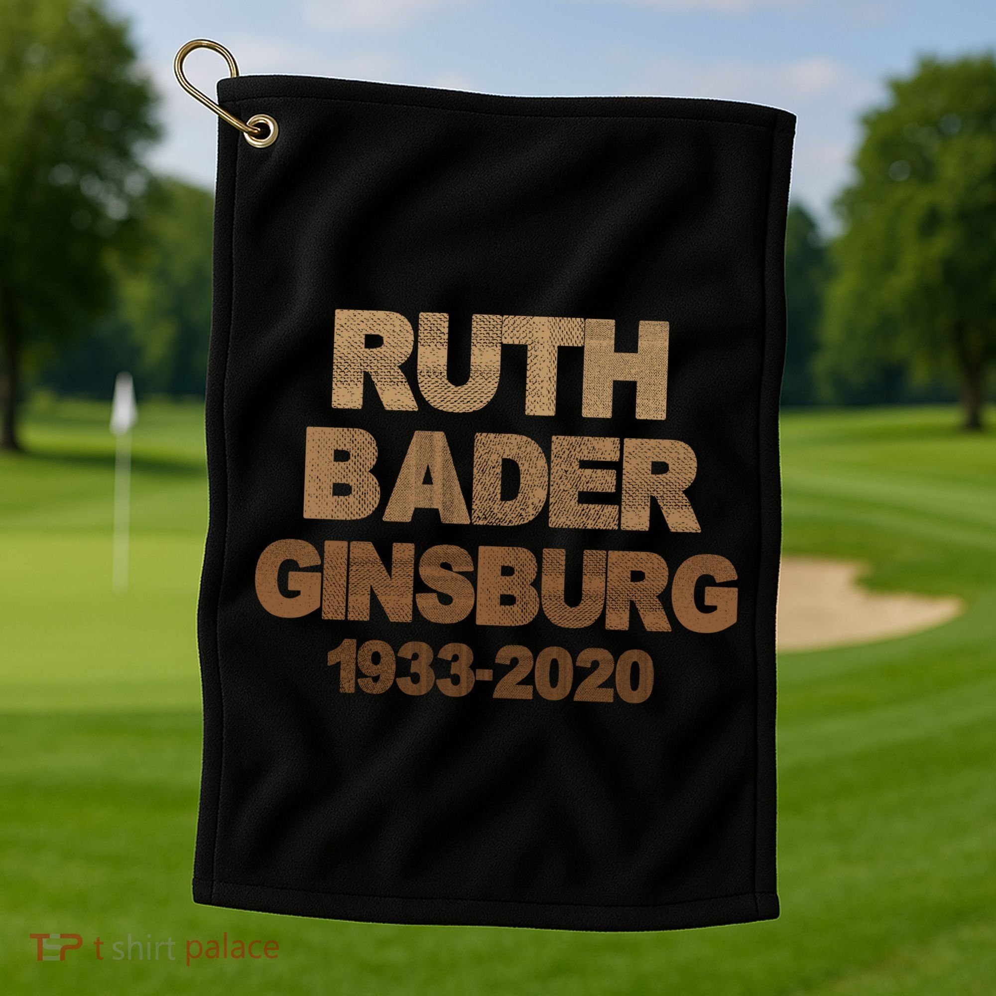 RBG Ruth Bader Ginsburg 1933-2020 Golf Towel