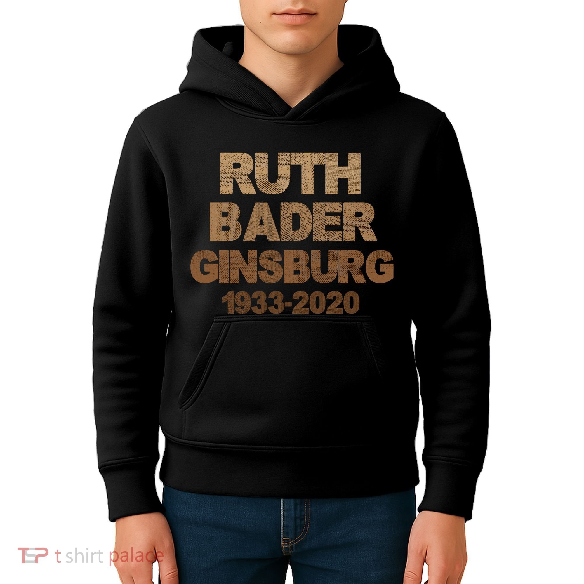RBG Ruth Bader Ginsburg 1933-2020 Kids Hoodie