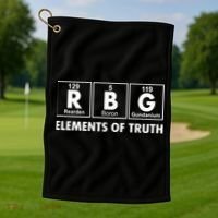 RBG The Element Of Truth Ruth Bader Ginsburg Golf Towel thumb 1