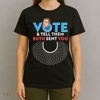 RBG Vote And Tell Them Ruth Sent You RBG Tribute T-Shirt thumb 4