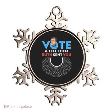 RBG Vote And Tell Them Ruth Sent You RBG Tribute Ornament