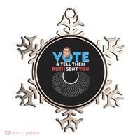 RBG Vote And Tell Them Ruth Sent You RBG Tribute Ornament thumb 0