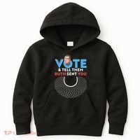 RBG Vote And Tell Them Ruth Sent You RBG Tribute Kids Hoodie thumb 0