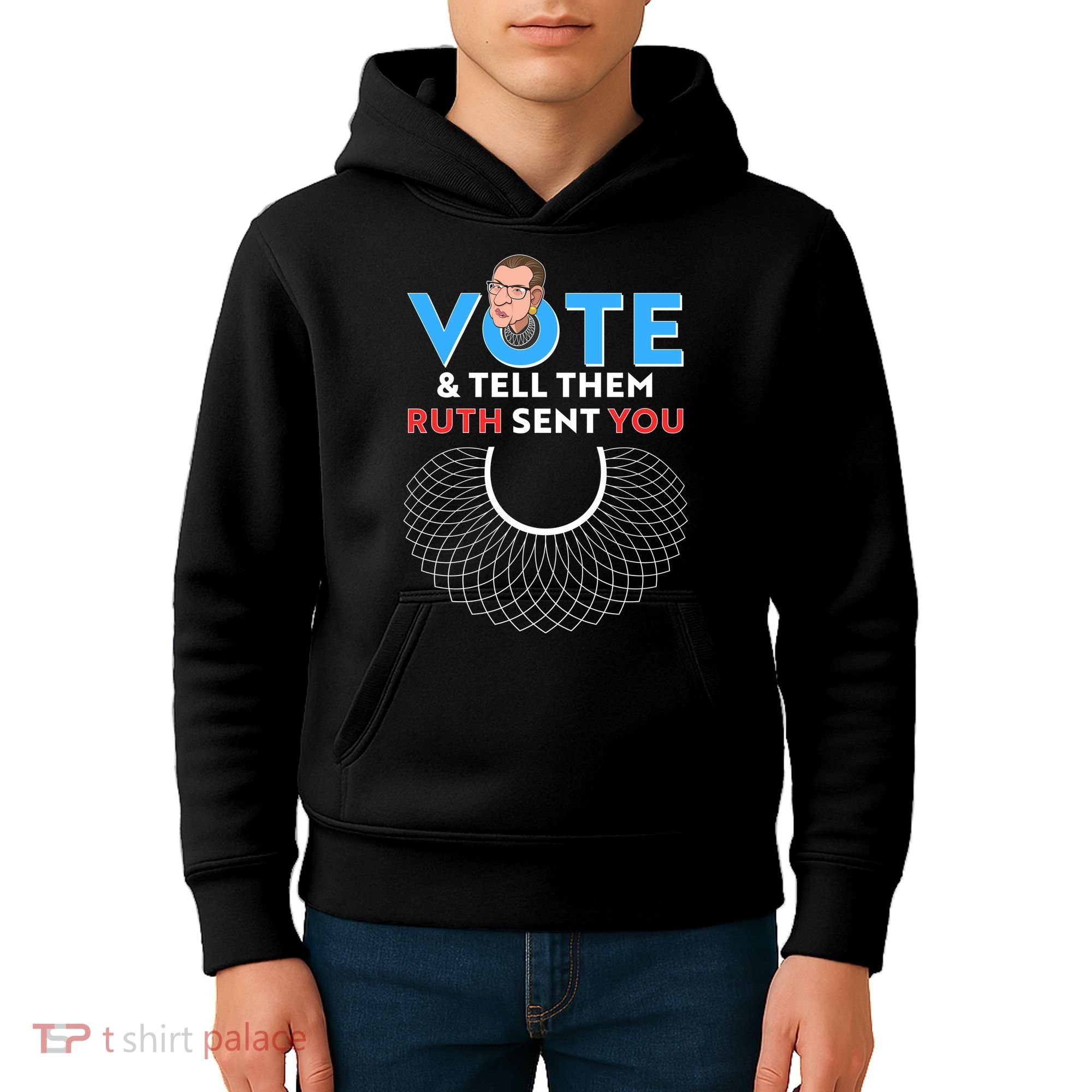 RBG Vote And Tell Them Ruth Sent You RBG Tribute Kids Hoodie