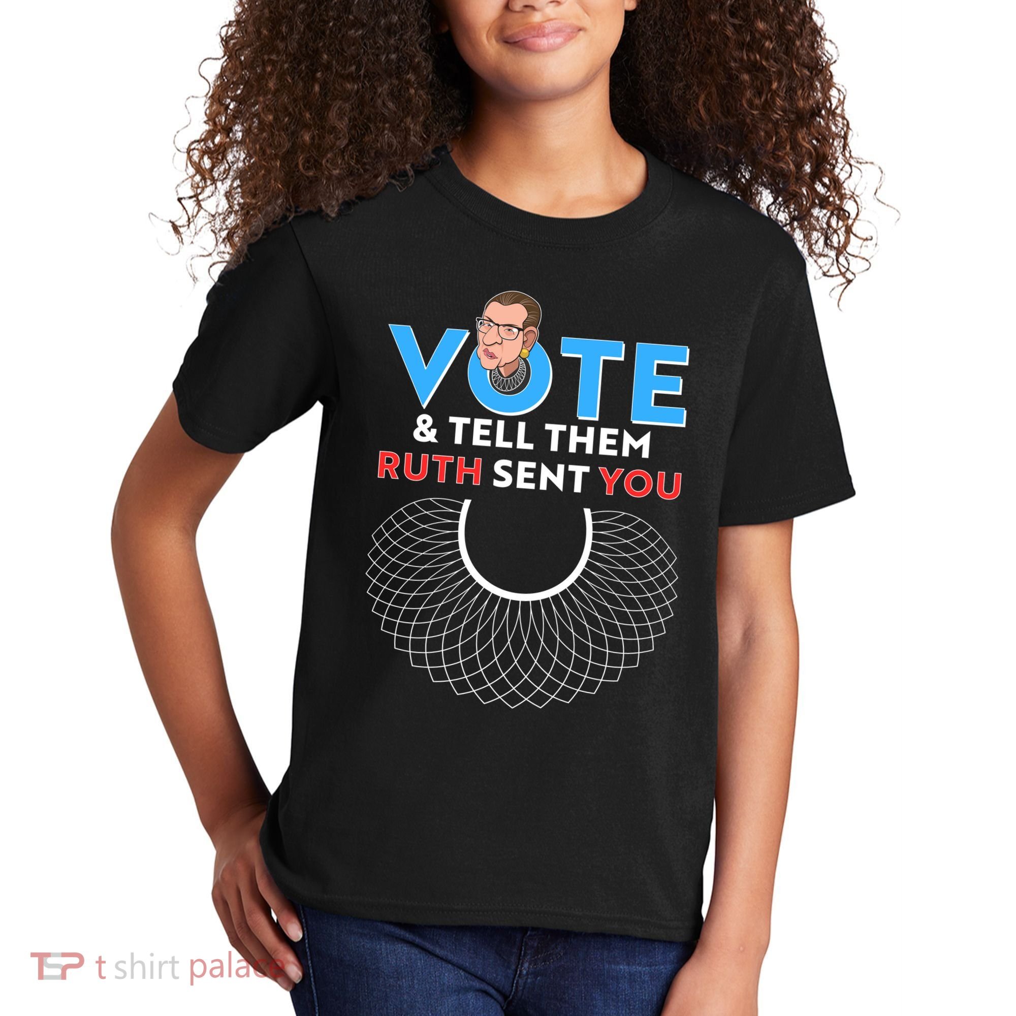 RBG Vote And Tell Them Ruth Sent You RBG Tribute Kids T-Shirt