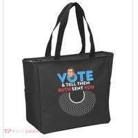 RBG Vote And Tell Them Ruth Sent You RBG Tribute Tote Bag thumb 2