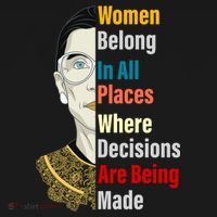 RBG Women Belong In All Places Where Decisions Are Being Made Coaster thumb 2