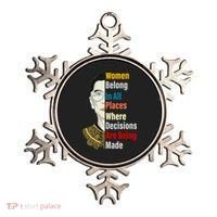 RBG Women Belong In All Places Where Decisions Are Being Made Ornament thumb 0