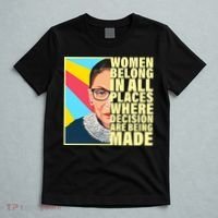 RBG Women Belong In Places Where Decisions Are Being Made T-Shirt thumb 5