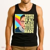RBG Women Belong In Places Where Decisions Are Being Made Tank Top thumb 3