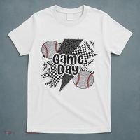 Retro Baseball Game Day Checkered Leopard Baseball Mama Mom T-Shirt thumb 5