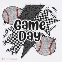 Retro Baseball Game Day Checkered Leopard Baseball Mama Mom Ornament thumb 1
