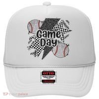 Retro Baseball Game Day Checkered Leopard Baseball Mama Mom Hat thumb 0