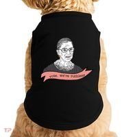 Ruth Bader Ginsburg Vote We Are Ruthless Feminist Doggie Tank thumb 0