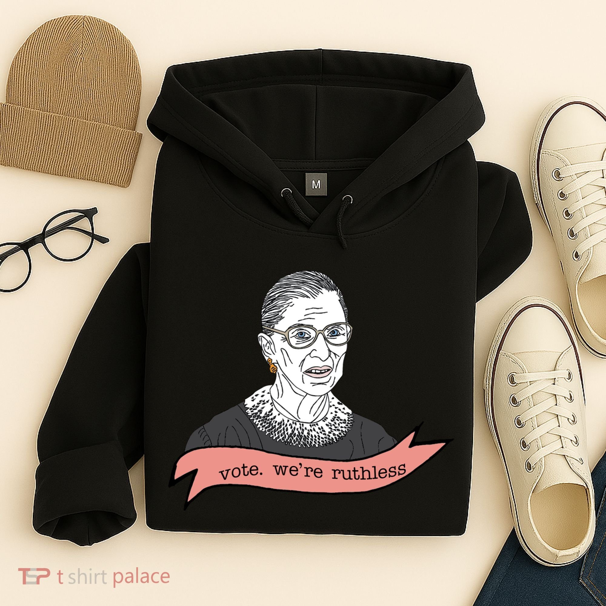 Ruth Bader Ginsburg Vote We Are Ruthless Feminist Hoodie