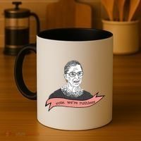 Ruth Bader Ginsburg Vote We Are Ruthless Feminist Coffee Mug thumb 4