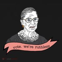Ruth Bader Ginsburg Vote We Are Ruthless Feminist Mousepad thumb 1