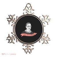 Ruth Bader Ginsburg Vote We Are Ruthless Feminist Ornament thumb 0