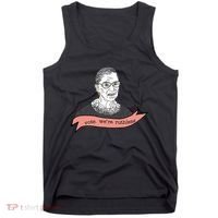 Ruth Bader Ginsburg Vote We Are Ruthless Feminist Tank Top thumb 0