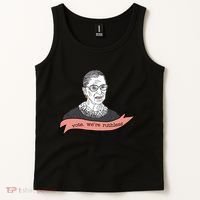 Ruth Bader Ginsburg Vote We Are Ruthless Feminist Tank Top thumb 2