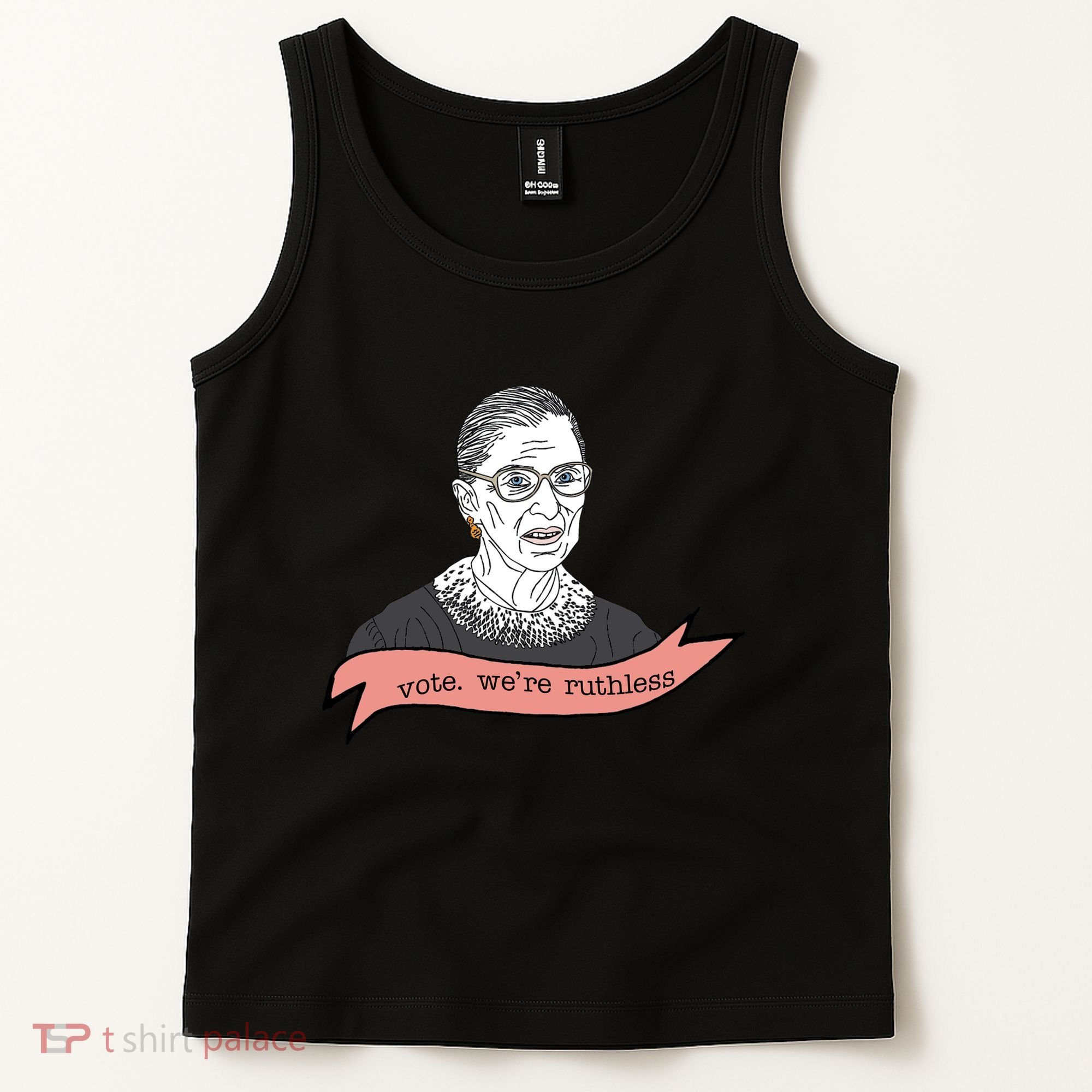 Ruth Bader Ginsburg Vote We Are Ruthless Feminist Tank Top