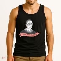 Ruth Bader Ginsburg Vote We Are Ruthless Feminist Tank Top thumb 3
