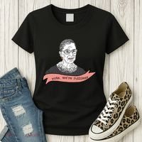 Ruth Bader Ginsburg Vote We Are Ruthless Feminist Women's T-Shirt thumb 3