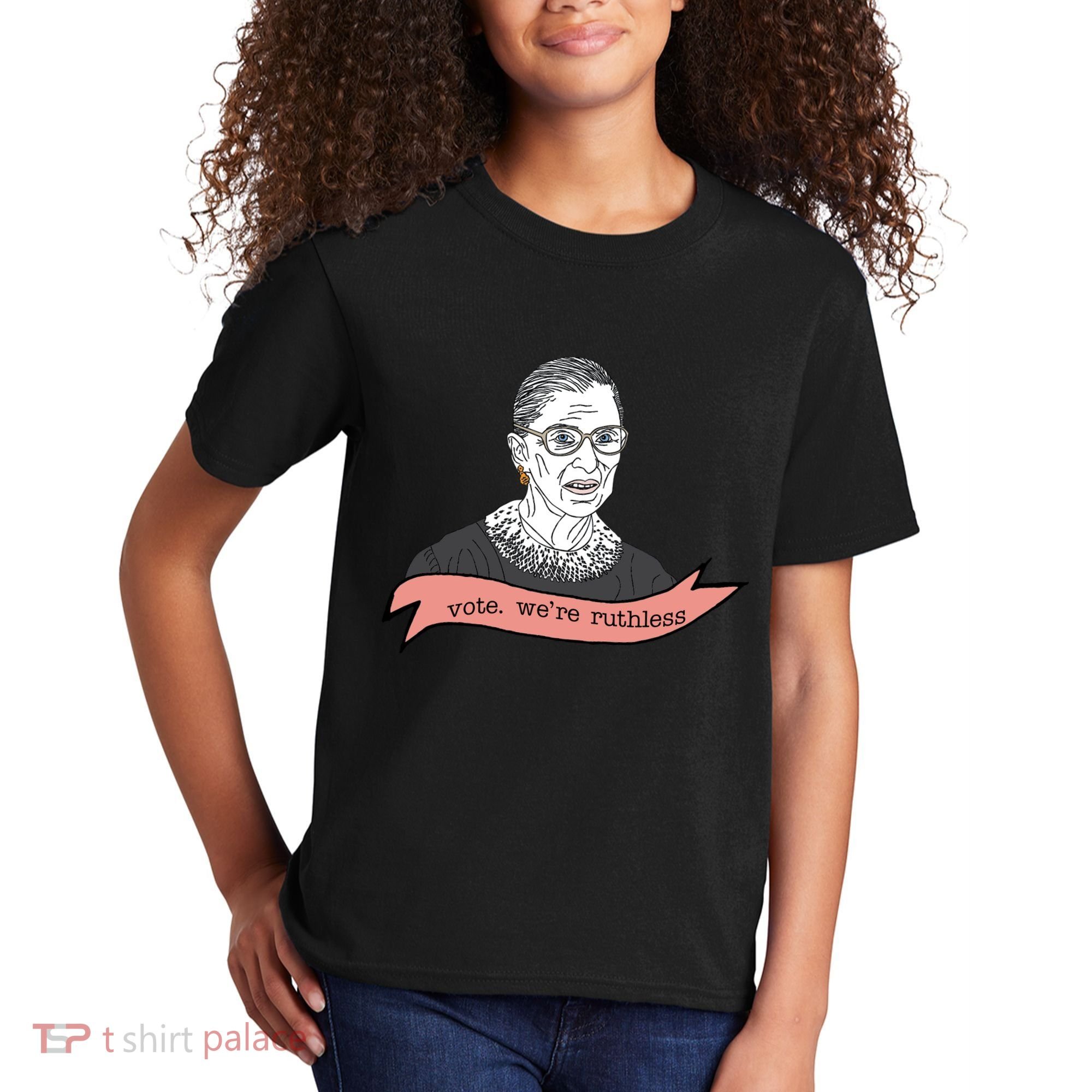Ruth Bader Ginsburg Vote We Are Ruthless Feminist Kids T-Shirt
