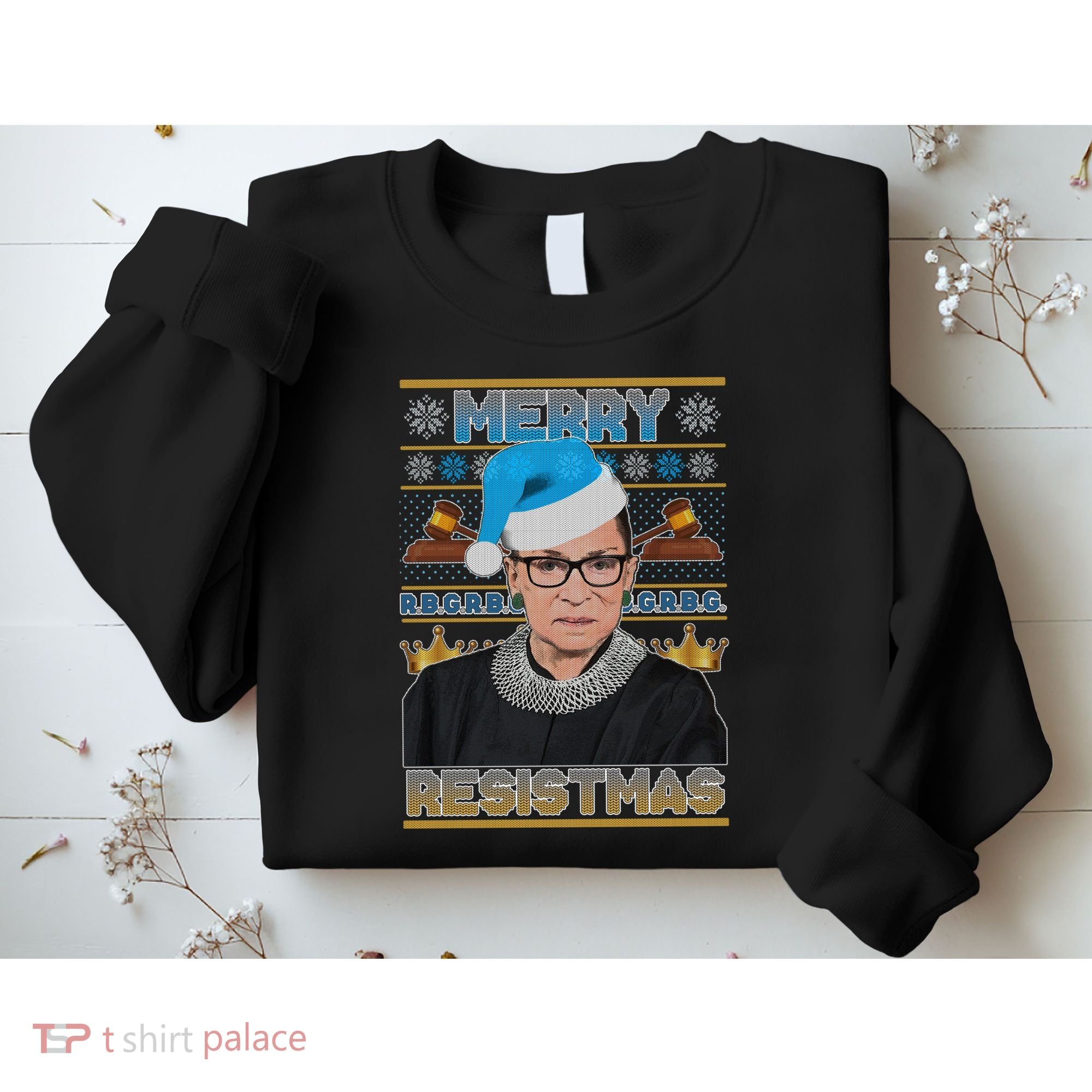 Ruth Bader Ginsburg RBG Merry Resistmas Ugly Christmas Sweater Sweatshirt