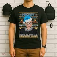 Ruth Bader Ginsburg RBG Merry Resistmas Ugly Christmas Sweater T-Shirt thumb 6