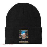 Ruth Bader Ginsburg RBG Merry Resistmas Ugly Christmas Sweater Beanie thumb 0