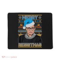 Ruth Bader Ginsburg RBG Merry Resistmas Ugly Christmas Sweater Mousepad thumb 0