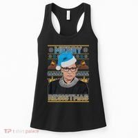 Ruth Bader Ginsburg RBG Merry Resistmas Ugly Christmas Sweater Women's Tank Top thumb 0