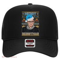 Ruth Bader Ginsburg RBG Merry Resistmas Ugly Christmas Sweater Hat thumb 0