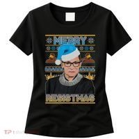 Ruth Bader Ginsburg RBG Merry Resistmas Ugly Christmas Sweater Women's T-Shirt thumb 0