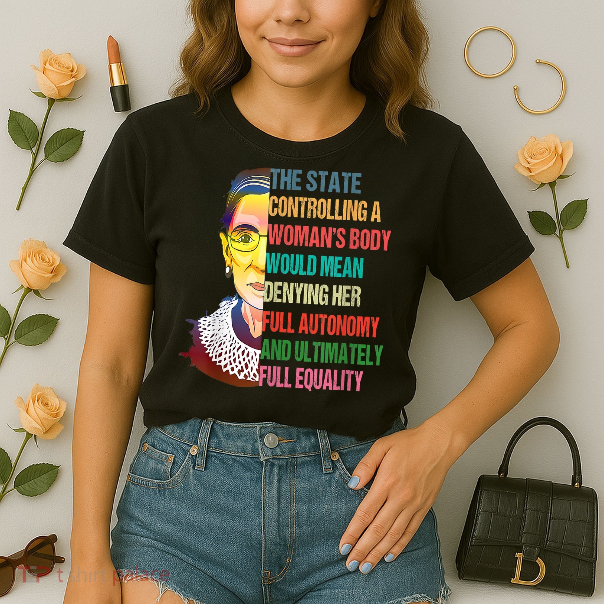 Ruth Bader Ginsburg Pro Choice My Body My Choice Feminist Comfort Colors Boxy T-Shirt