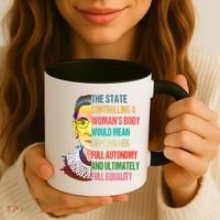 Ruth Bader Ginsburg Pro Choice My Body My Choice Feminist Coffee Mug thumb 3