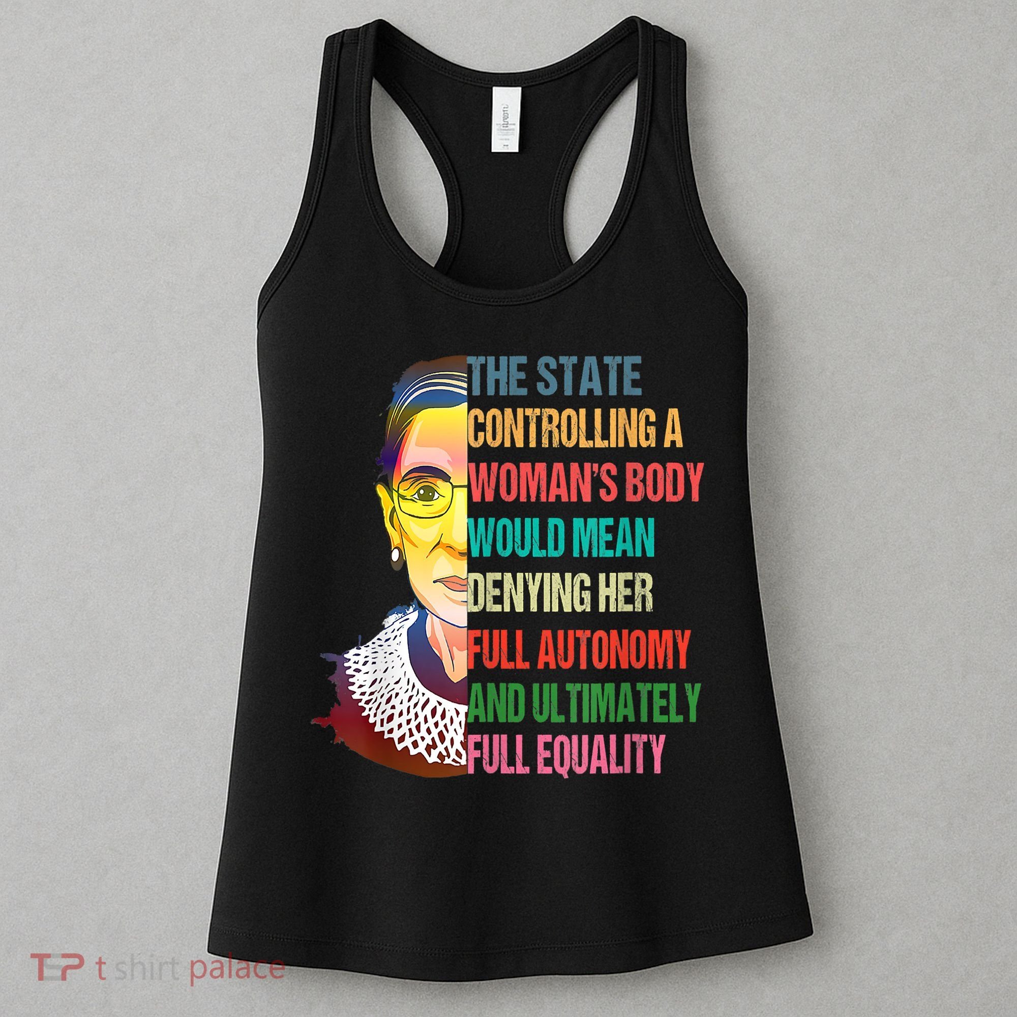 Ruth Bader Ginsburg Pro Choice My Body My Choice Feminist Women's Tank Top