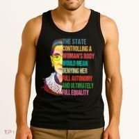 Ruth Bader Ginsburg Pro Choice My Body My Choice Feminist Tank Top thumb 3
