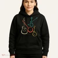 Retro Bluegrass Guitars Banjos Fiddles Mandolins Hoodie thumb 5