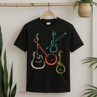 Retro Bluegrass Guitars Banjos Fiddles Mandolins T-Shirt thumb 2