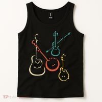 Retro Bluegrass Guitars Banjos Fiddles Mandolins Tank Top thumb 2