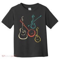 Retro Bluegrass Guitars Banjos Fiddles Mandolins Toddler T-Shirt thumb 0