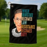 Ruth Bader Ginsburg Golf Towel thumb 1